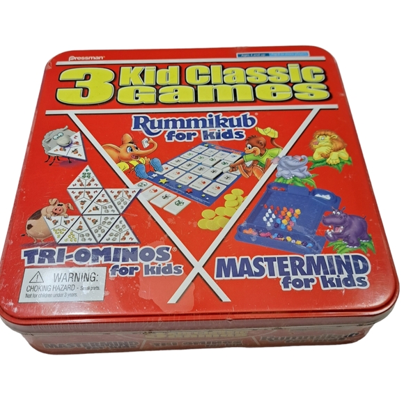 Pressman | Toys | Pressman 3 Kid Classic Games Rummikub Triominos ...